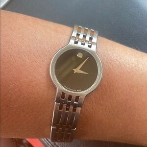 Movado Silver Watch